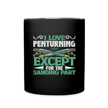 Pen Turning Kit - Full Colour Mug - black - Front