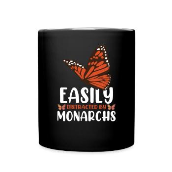 Monarchfalter Entomologe Insekt - Tasse einfarbig - Schwarz - Vorne
