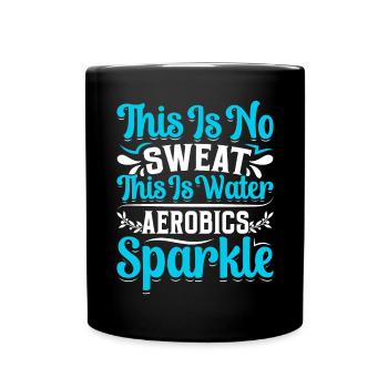 Aerobic Exercise Designs - Tasse einfarbig - Schwarz - Vorne