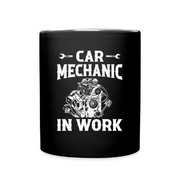 Mécanicien automobile au travail - Mécanicien automobile Funny M - Mug uni - noir - Devant