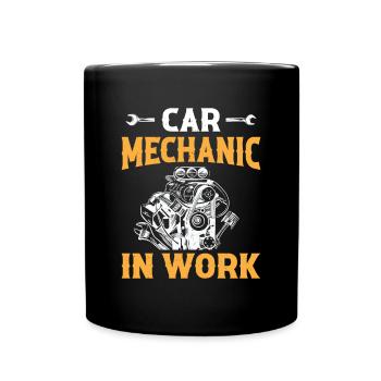 Funny Mechanic Automobile Mechanic - Car Mechanic - Full Colour Mug - black - Front