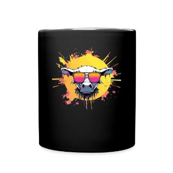 Cow Cow Head Cows Agriculture Cow Farmer - Full Colour Mug - black - Front