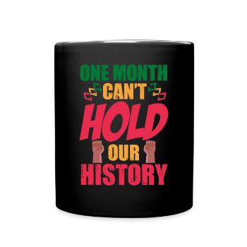 Black History Month Black History - Tasse einfarbig - Schwarz - Vorne