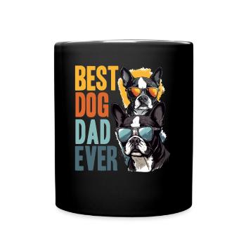 Boston Terrier Bostie Dog Breed Pet - Full Colour Mug - black - Front