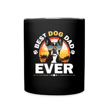 Boston Terrier Bostie Dog Breed Pet - Full Colour Mug - black - Front
