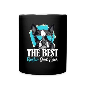Boston Terrier Bostie Dog Breed Pet - Full Colour Mug - black - Front