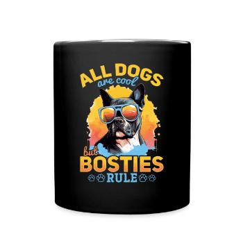 Boston Terrier Race de chien Tous les chiens sont cool - Mug uni - noir - Devant
