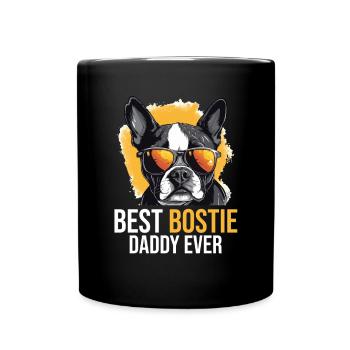 Boston Terrier Bostie Dog Breed Pet - Full Colour Mug - black - Front
