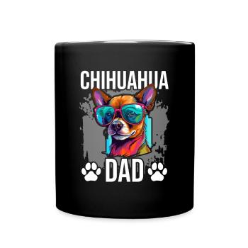 Chihuahua Chiwawa Dog Breed Pet - Chihuahua Dad - Tasse einfarbig - Schwarz - Vorne
