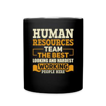 Human Resources Best Looking Team - HR Management - Full Colour Mug - black - Front
