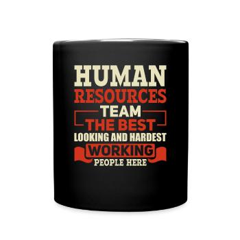 Human Resources Best Looking Team - HR Management - Full Colour Mug - black - Front