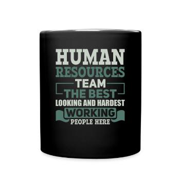 Human Resources Best Looking Team - HR Management - Full Colour Mug - black - Front