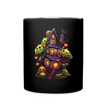 Anime Manga Spukhaus - Tasse einfarbig - Schwarz - Vorne