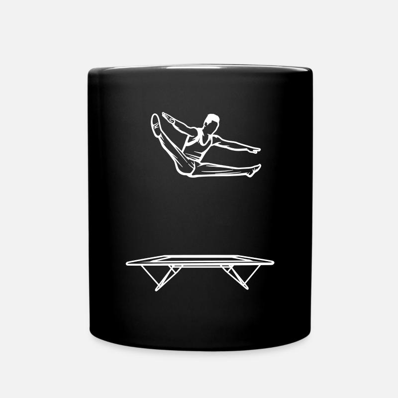 Trampolinspringer Junge - Tasse einfarbig - Schwarz