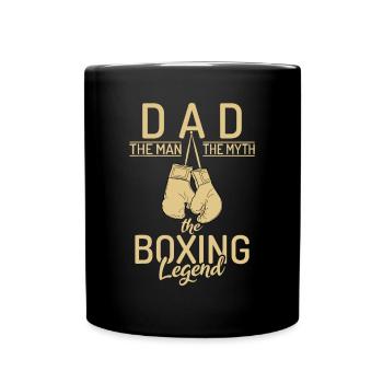 Papa L’homme Le mythe La légende de la boxe Sport Combat - Mug uni - noir - Devant