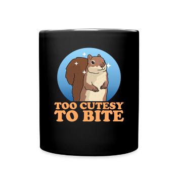 Cute Squirrel Squirrel Gift - Full Colour Mug - black - Front