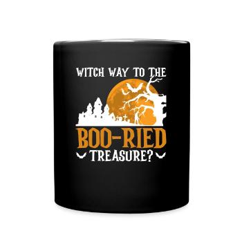 Metalldetektor Sondengänger Halloween - Tasse einfarbig - Schwarz - Vorne
