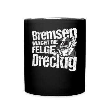 Gokart Go-Kart-Rennfahrer Bremsen - Tasse einfarbig - Schwarz - Vorne