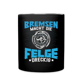Gokart Go-Kart-Rennfahrer Bremsen - Tasse einfarbig - Schwarz - Vorne