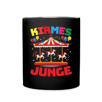 Kirmes Junge - Tasse einfarbig - Schwarz - Vorne