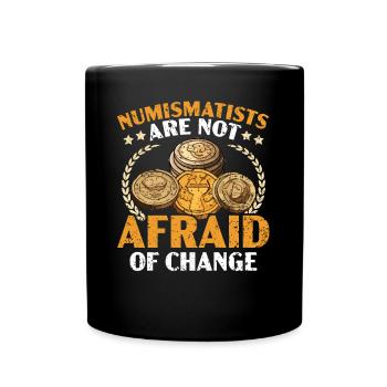 Coin Collector Numismatist Coin Collecting - Full Colour Mug - black - Front