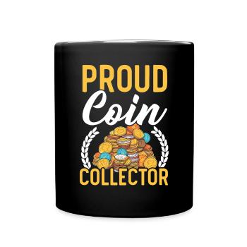 Coin Collector Numismatist Coin Collecting - Full Colour Mug - black - Front