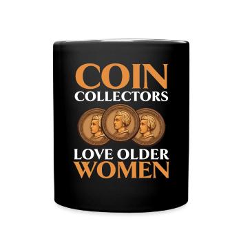 Coin Collector Numismatist Coin Collecting - Full Colour Mug - black - Front