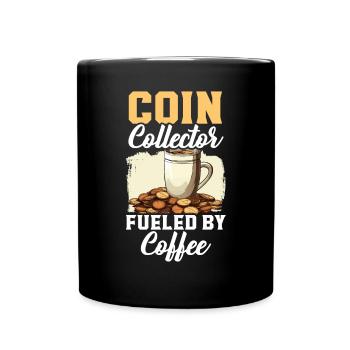 Coin Collector Numismatist Coin Collecting - Full Colour Mug - black - Front
