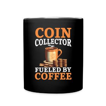 Münzsammler Numismatiker Münzsammler - Tasse einfarbig - Schwarz - Vorne