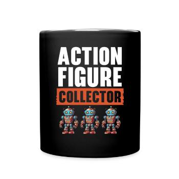 Actionfigur Sammler Hobby Spielzeug Sammlung - Tasse einfarbig - Schwarz - Vorne