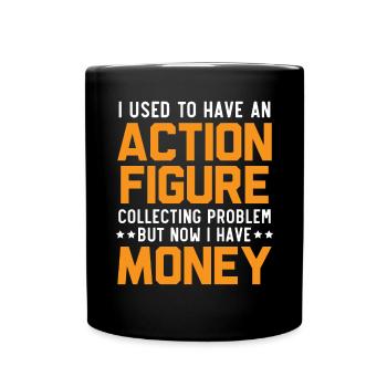 Actionfigur Sammler Hobby Spielzeug Sammlung - Tasse einfarbig - Schwarz - Vorne