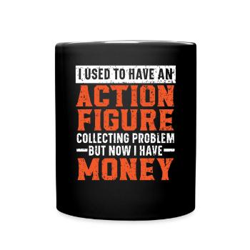Actionfigur Sammler Hobby Spielzeug Sammlung - Tasse einfarbig - Schwarz - Vorne