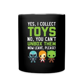 Actionfigur Sammler Hobby Spielzeug Sammlung - Tasse einfarbig - Schwarz - Vorne