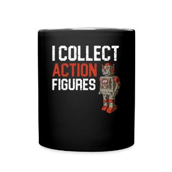 Action Figure Collector Hobby Toy Collection - Full Colour Mug - black - Front
