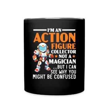 Actionfigur Sammler Hobby Spielzeug Sammlung - Tasse einfarbig - Schwarz - Vorne