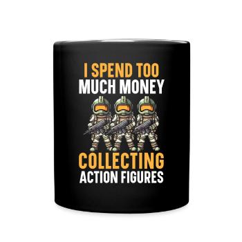 Action Figure Collector Hobby Toy Collection - Full Colour Mug - black - Front