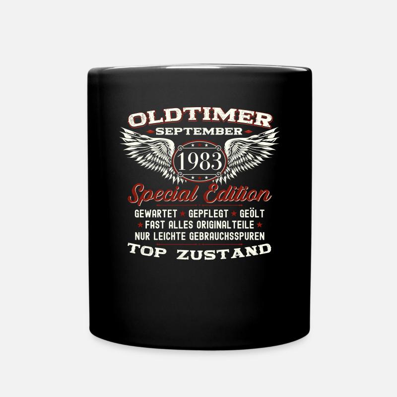 40. Geburtstag Oldtimer September Jahrgang 1983 - Tasse einfarbig - Schwarz