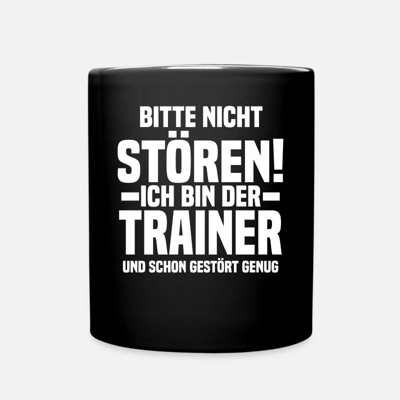 Sportmannschaft Trainer - Tasse einfarbig - Schwarz