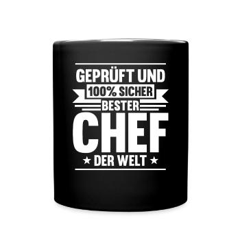 Arbeit Kollegen Büro Teamleiter Führungskraft Chef - Tasse einfarbig - Schwarz - Vorne