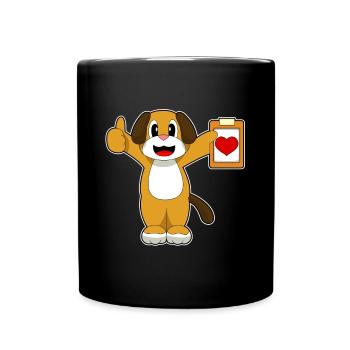 Dog Heart - Full Colour Mug - black - Front
