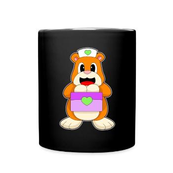 Hamster Nurse First Aid Kit - Full Colour Mug - black - Front