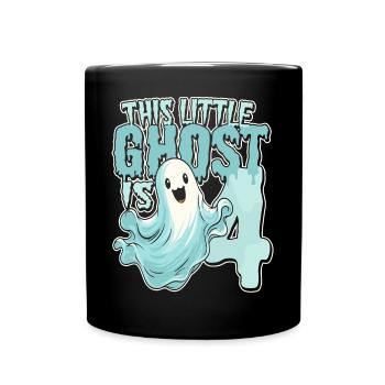 This little pest is 4 - four years - 4. - Full Colour Mug - black - Front