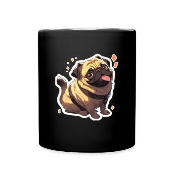 Carlin Carlin Chien Pug Cadeaux Carlin Amoureux du Carlin - Mug uni - noir - Devant