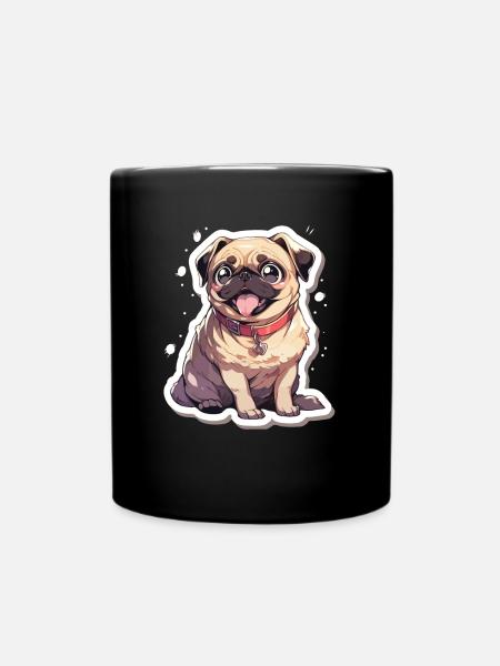 Carlin Carlin Chien Pug Cadeaux Carlin Amoureux du Carlin - Mug uni - noir