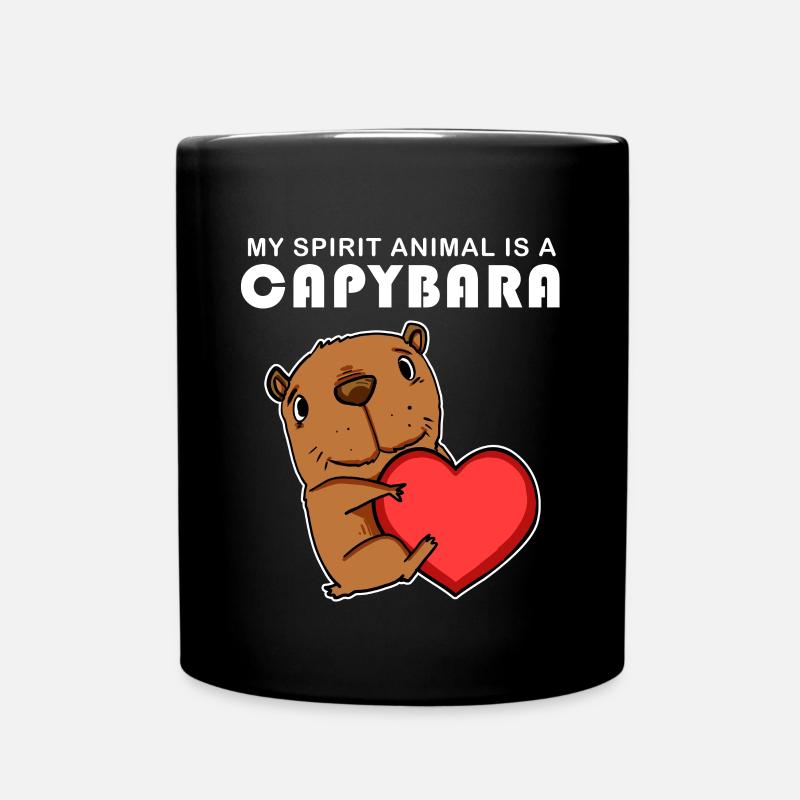 Capybara Wasserschwein Capybaras - Mug uni - noir