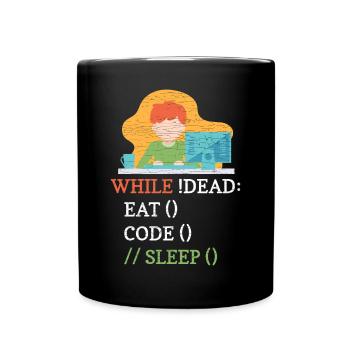 Programmierer Computer Informatiker Coder - Tasse einfarbig - Schwarz - Vorne
