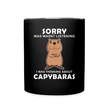 Capybara Wasserschwein Capybaras - Mug uni - noir - Devant