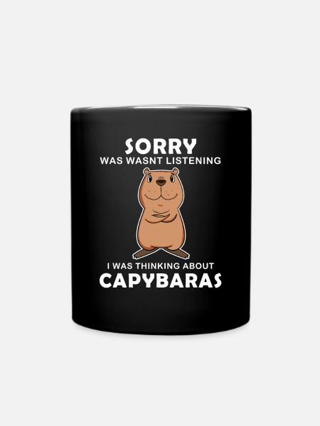 Capybara Wasserschwein Capybaras - Mug uni - noir