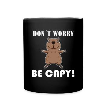 Capybara Wasserschwein Capybaras - Mug uni - noir - Devant