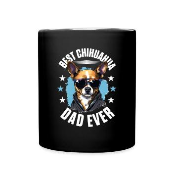 Chihuahua Chiwawa Dog Breed Pet - Tasse einfarbig - Schwarz - Vorne